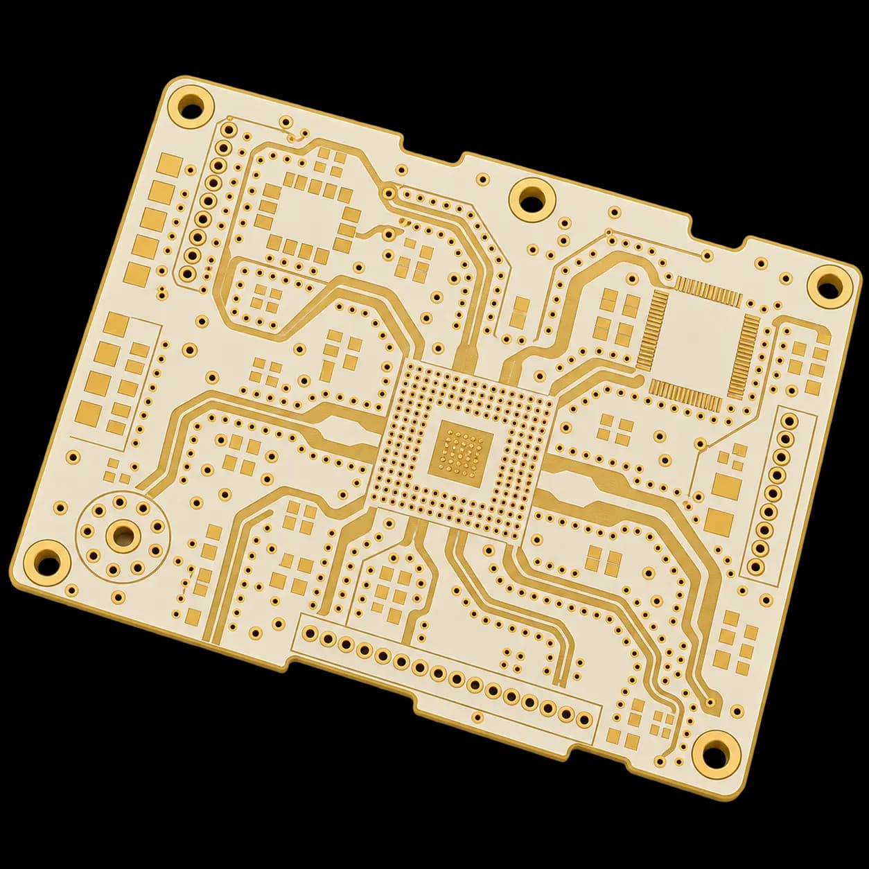 High-frequency bare board render