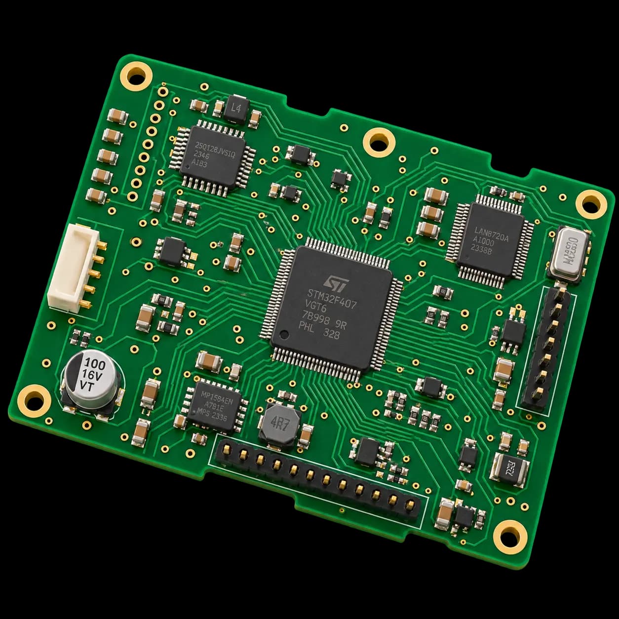 PCB Assembly bare board render